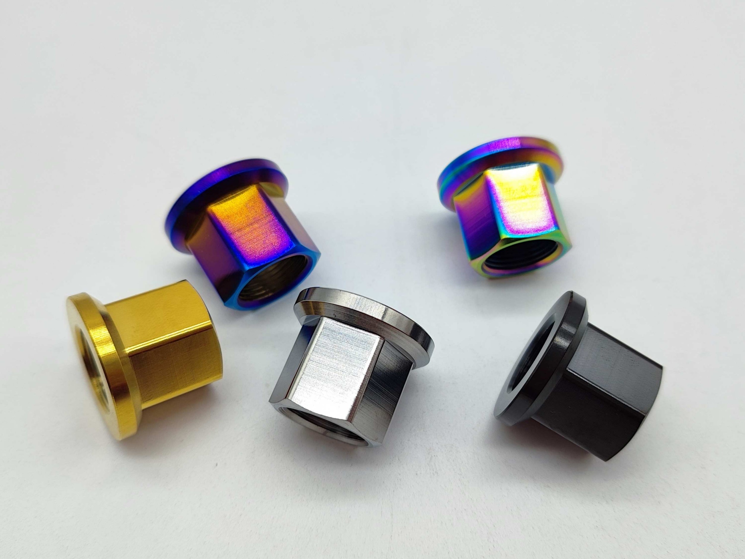 Titanium Hub Axle Nuts M14x1.0